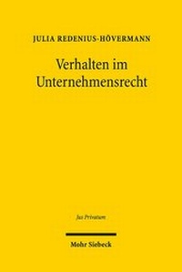 Abbildung von: Verhalten im Unternehmensrecht - Mohr Siebeck