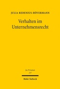 Cover: Verhalten im Unternehmensrecht - Mohr Siebeck