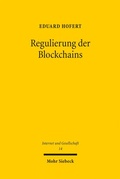 Cover: Regulierung der Blockchains - Mohr Siebeck