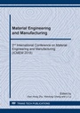 Cover: Material Engineering and Manufacturing - Trans Tech Publications Ltd