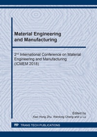 Enlarge image Cover: Material Engineering and Manufacturing - Trans Tech Publications Ltd
