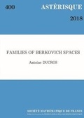 Cover: Families of Berkovich Spaces - Societe mathematique de France