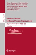 Cover: Product-Focused Software Process Improvement - Springer