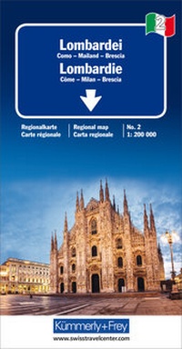 Abbildung von: Kümmerly+Frey Regional-Strassenkarte 2 Lombardei 1:200.000 - Hallwag Kümmerly+Frey