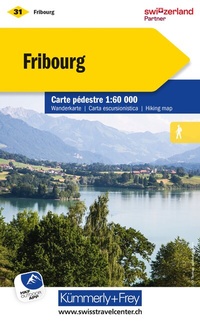 Abbildung von: Kümmerly+Frey Wanderkarte 31 Fribourg 1:60.000 - Hallwag Kümmerly+Frey