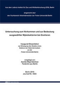 Abbildung von: Untersuchung zum Vorkommen und zur Bedeutung ausgewählter Mykobakterien bei Zootieren - Mensch & Buch
