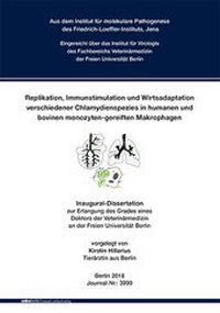 Abbildung von: Replikation, Immunstimulation und Wirtsadaptation verschiedener Chlamydienspezies in humanen und bovinen monozyten-gereiften Makrophagen - Mensch & Buch
