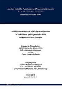 Abbildung von: Molecular detection and characterization of tick-borne pathogens of cattle in Southwestern Ethiopia - Mensch & Buch