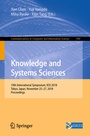 Cover: Knowledge and Systems Sciences - Springer