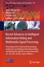 Cover: Recent Advances in Intelligent Information Hiding and Multimedia Signal Processing - Springer