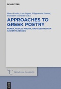 Cover: Approaches to Greek Poetry - De Gruyter