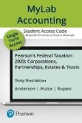 Cover: Pearson's Federal Taxation 2020 Corporations, Partnerships, Estates & Trusts - Pearson