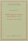 Cover: Ordinaire Du Missel de Geneve (1473) - Aschendorff