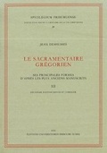 Cover: Le Sacramentaire Gregorien - Aschendorff