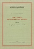 Cover: Die Glossen Des Psalters Von Mondsee - Aschendorff