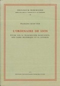 Cover: L'Ordinaire de Sion - Aschendorff