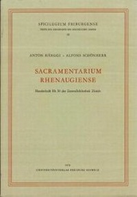 Enlarge image Cover: Sacramentarium Rhenaugiense - Aschendorff