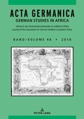 Cover: Acta Germanica - Peter Lang Verlag