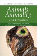 Cover: Animals, Animality, and Literature - Cambridge University Press