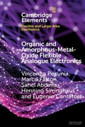 Cover: Organic and Amorphous-Metal-Oxide Flexible Analogue Electronics - Cambridge University Press