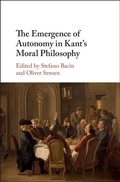 Cover: Emergence of Autonomy in Kant's Moral Philosophy - Cambridge University Press