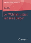 Cover: Der Wohlfahrtsstaat und seine B&uuml;rger - Springer VS