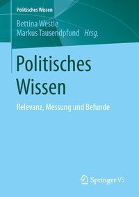 Abbildung von: Politisches Wissen - Springer VS