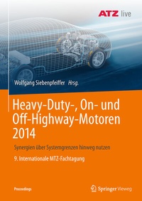 Abbildung von: Heavy-Duty-, On- und Off-Highway-Motoren 2014 - Springer Vieweg