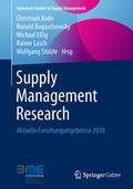 Cover: Supply Management Research - Springer Gabler