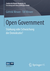 Enlarge image Cover: Open Government - Springer VS