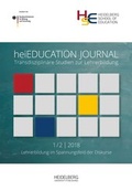 Cover: heiEDUCATION JOURNAL / Lehrerbildung im Spannungsfeld der Diskurse - Heidelberg University Publishing