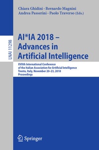 Enlarge image Cover: AI*IA 2018 - Advances in Artificial Intelligence - Springer
