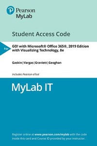 Abbildung von: MyLab IT with Pearson eText -- Access Card -- for GO! 2019 with Visualizing Technology 8e - Pearson