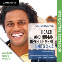 Enlarge image Cover: Cambridge VCE Health and Human Development Units 3 and 4 Interactive Textbook - Cambridge University Press