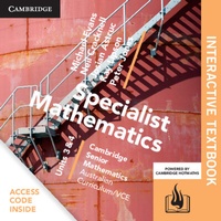 Enlarge image Cover: CSM VCE Specialist Mathematics Units 3 and 4 Digital (Card) - Cambridge University Press
