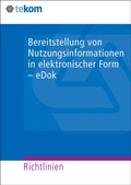 Cover: Bereitstellung von Nutzungsinformationen in elektronischer Form - eDok - tcworld