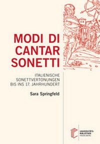 Enlarge image Cover: Modi di cantar sonetti - heiBOOKS
