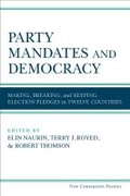 Cover: Party Mandates and Democracy - The University of Michigan Press
