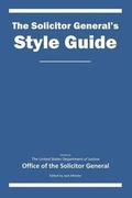 Cover: The Solicitor General's Style Guide - Inter Alias