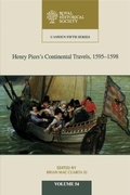 Cover: Henry Piers's Continental Travels, 1595-1598 - Cambridge University Press