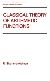 Abbildung von: Classical Theory of Arithmetic Functions - CRC Press