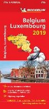 Cover: Belgium & Luxembourg 2019 - Michelin National Map 716 - Michelin Editions des Voyages