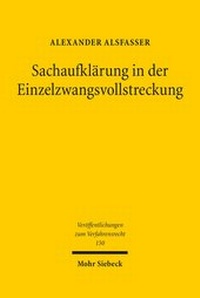 Abbildung von: Sachaufklaerung in der Einzelzwangsvollstreckung - Mohr Siebeck