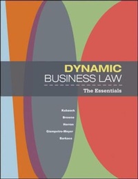 Enlarge image Cover: Dynamic Business Law: The Essentials - McGraw-Hill Professional
