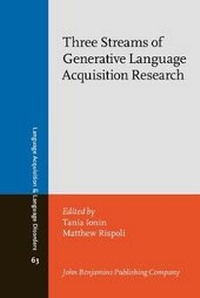Enlarge image Cover: Three Streams of Generative Language Acquisition Research - John Benjamins Publishing Co