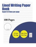 Cover: Lined Writing Paper Book (Expert 22 lines per page) - Elige Cogniscere