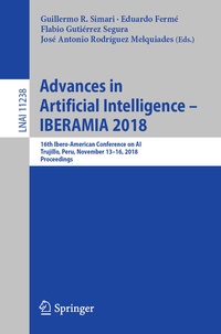 Enlarge image Cover: Advances in Artificial Intelligence - IBERAMIA 2018 - Springer