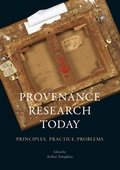 Cover: Provenance Research Today - Lund Humphries Publishers Ltd