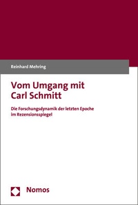 Abbildung von: Vom Umgang mit Carl Schmitt - Nomos