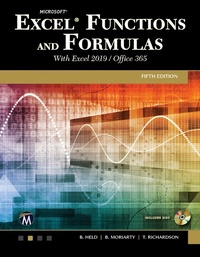 Abbildung von: Microsoft Excel Functions and Formulas with Excel 2019/Office 365 - Mercury Learning & Information